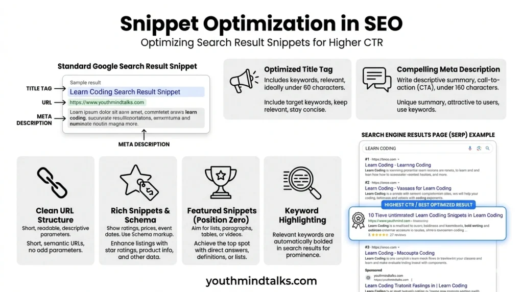 snippet optimization in SEO search results example