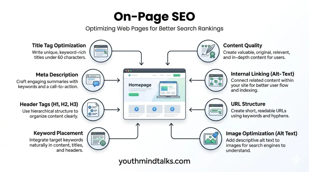 on-page SEO elements infographic